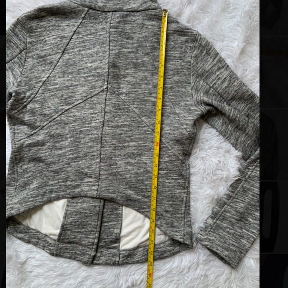 CAbi Heather Gray Moto fleece jacket - Picture 8 of 8